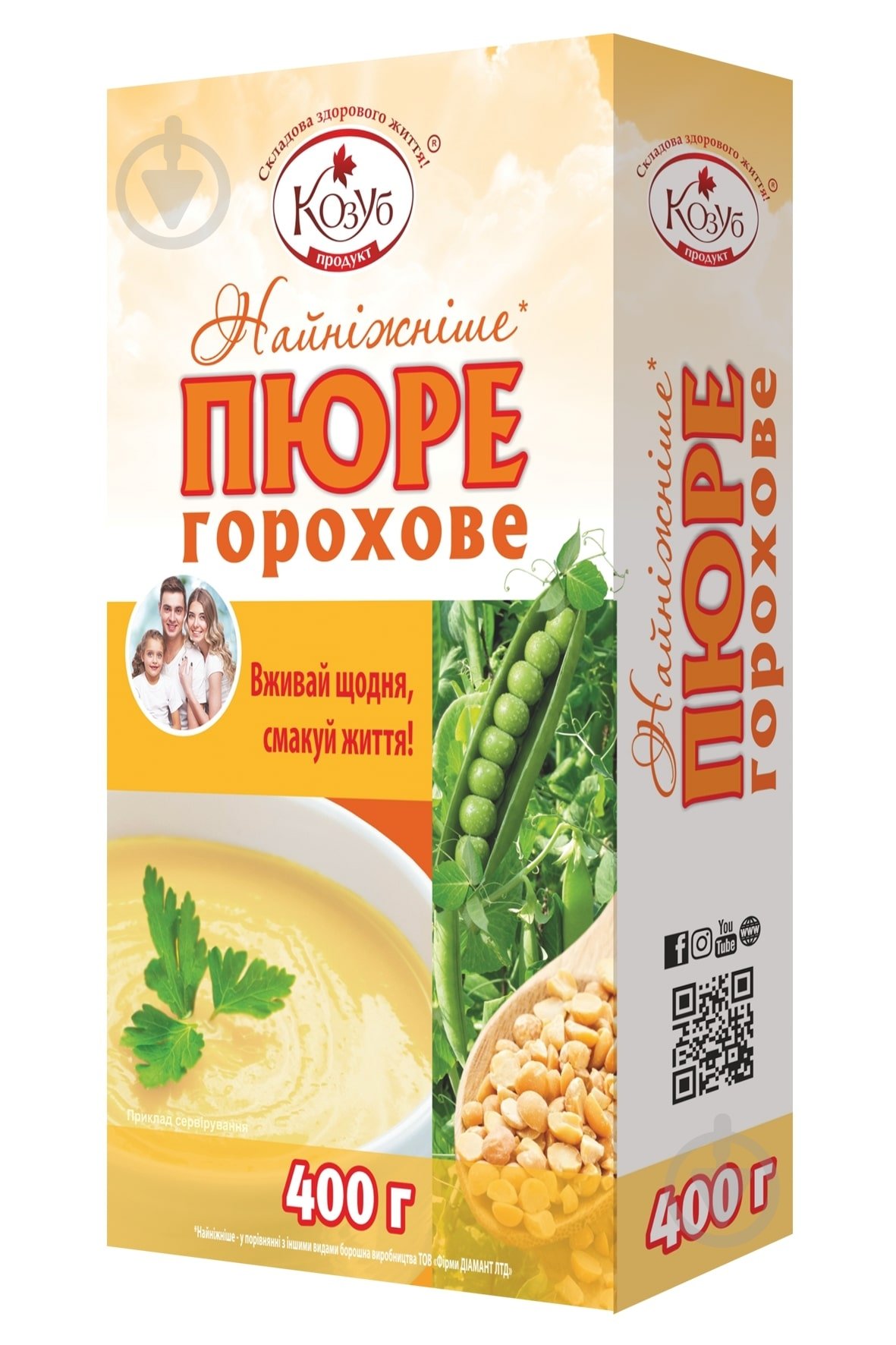 Пюре Козуб гороховое 400 г - фото 1