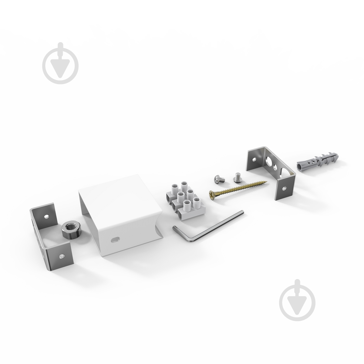 Модуль прихованого підключення Laris ф30 фарбований білий матовий - фото 1 Модуль прихованого підключення Laris ф30 фарбований білий матовий - фото 1