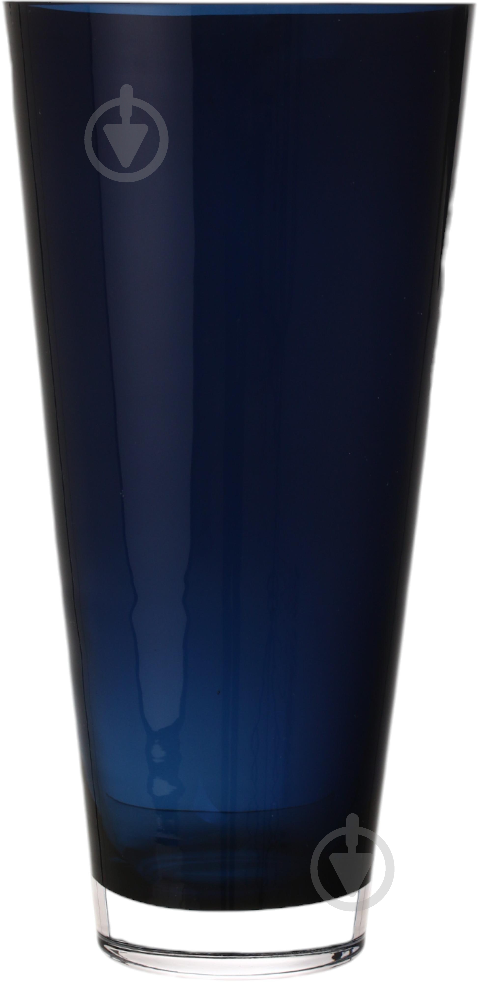 Ваза скляна Wrzesniak Glassworks Sofi 30 см синій 17-133B - фото 1