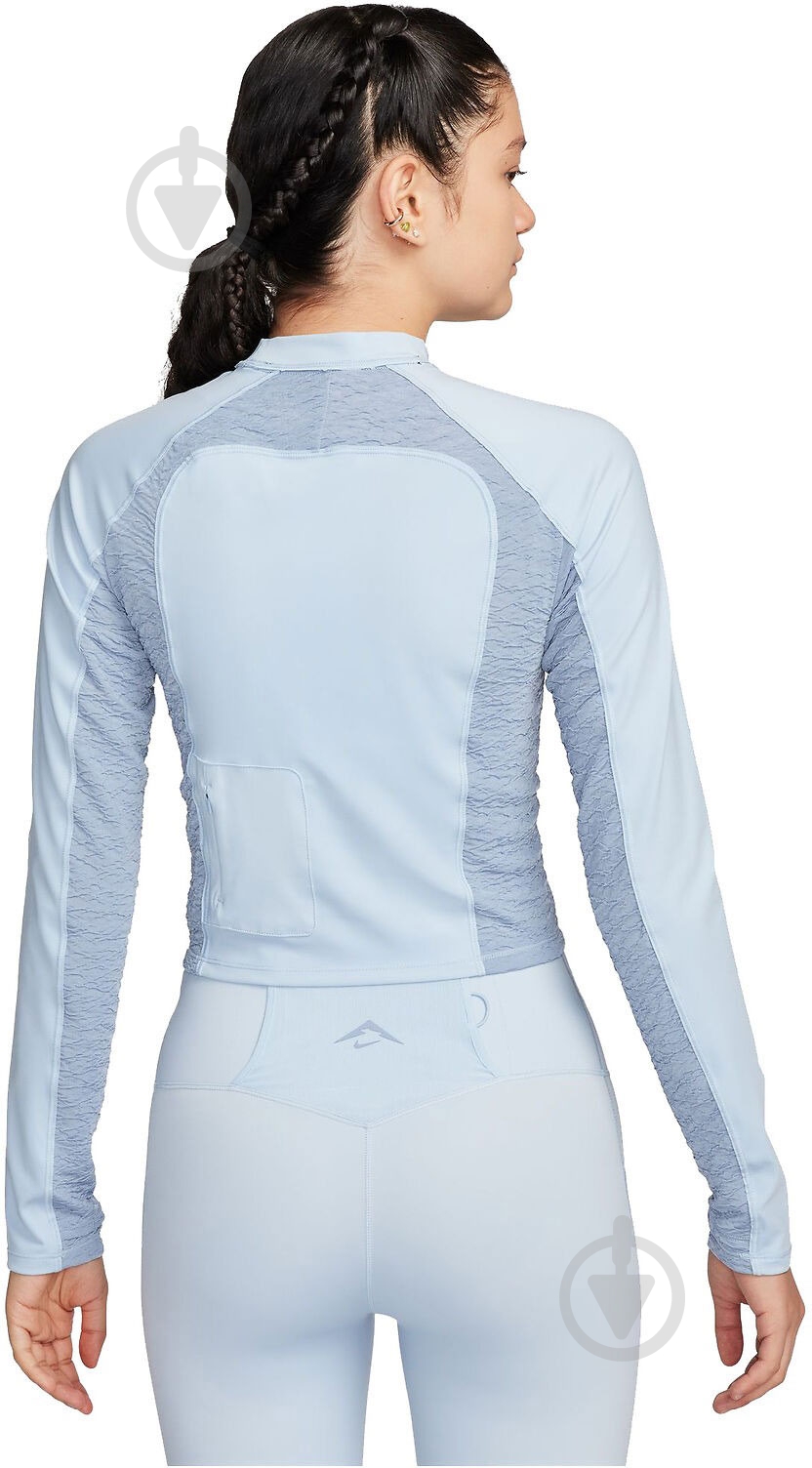 Футболка Nike Trail LS FN4706-440 р.L блакитний - фото 2 Футболка Nike Trail LS FN4706-440 р.L блакитний - фото 2