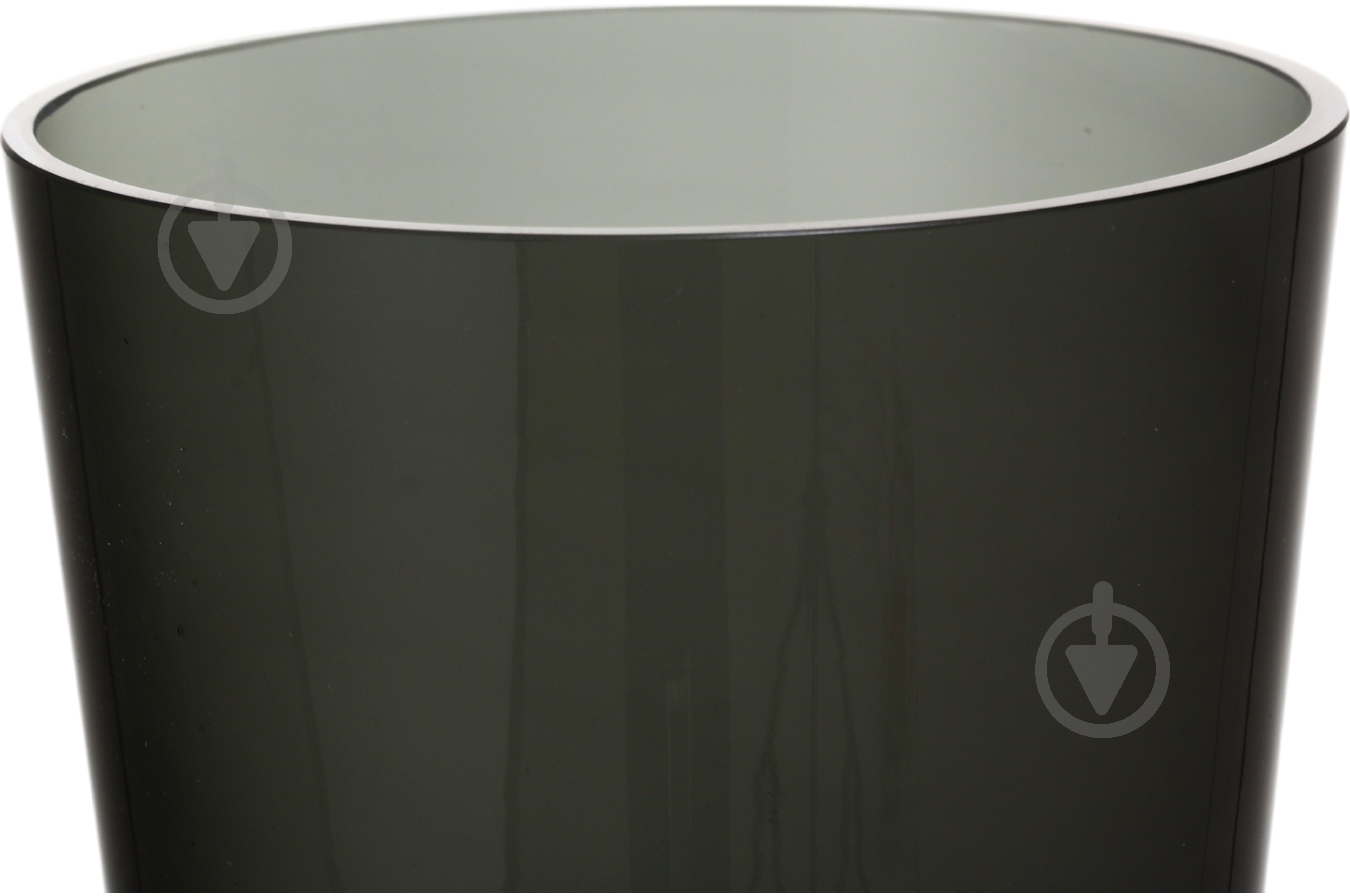 Ваза скляна Wrzesniak Glassworks Sofi 30 см сірий 17-133B - фото 4
