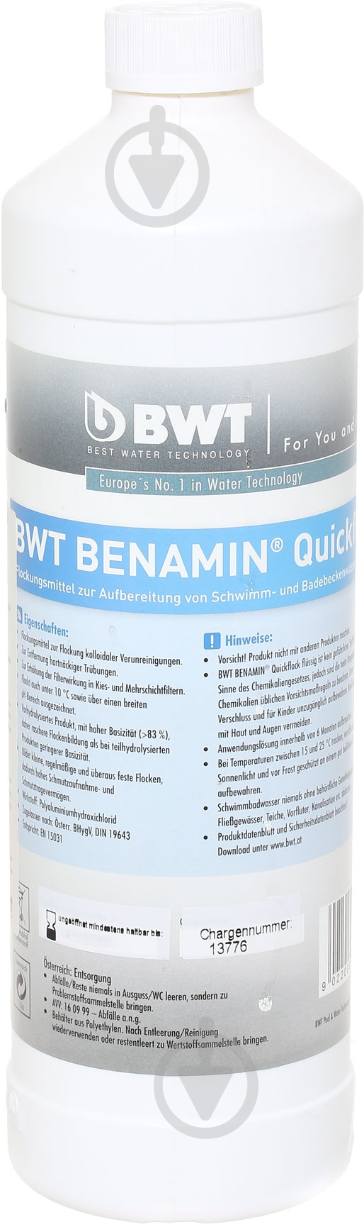 Средство Benamin Quickflock 1 л BWT - фото 1