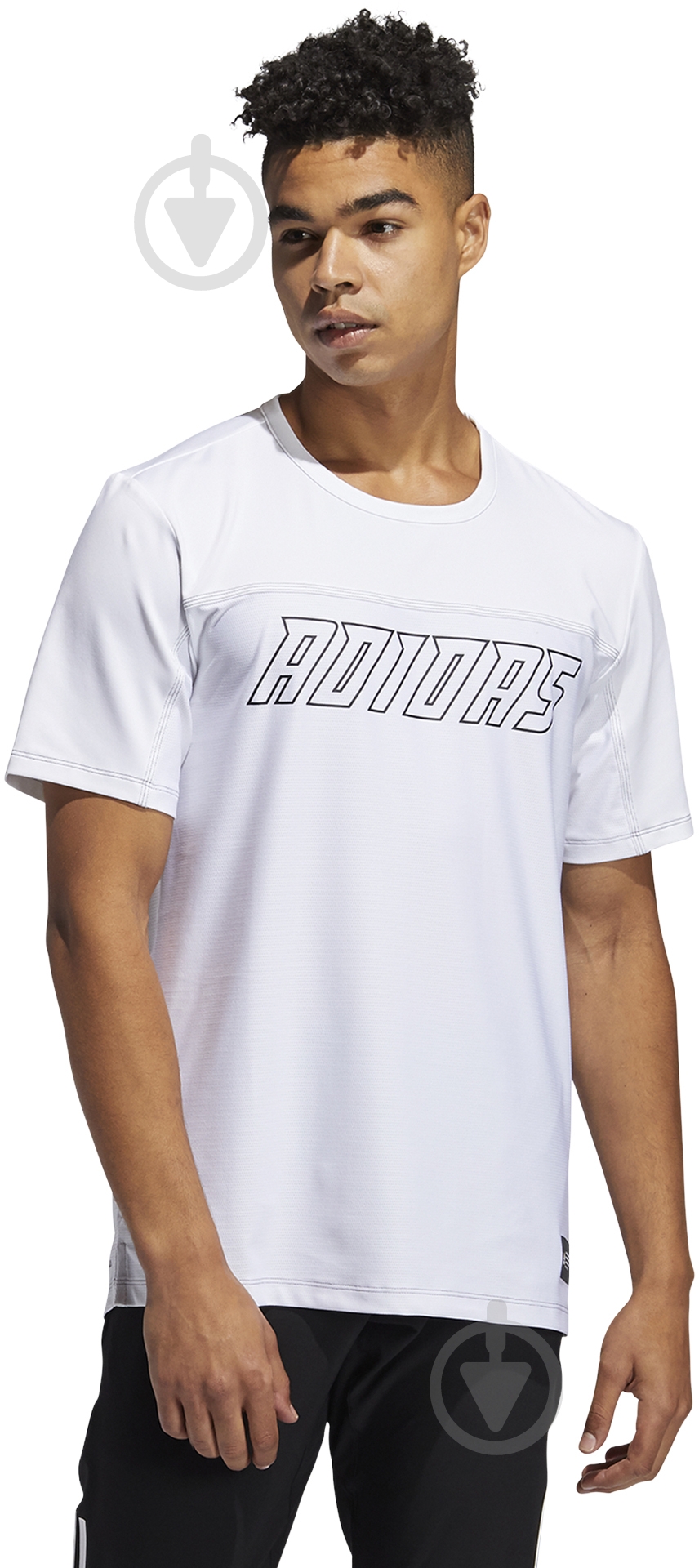 Футболка Adidas FB HYPE TEE GL0455 р.L белый - фото 2 Футболка Adidas FB HYPE TEE GL0455 р.L белый - фото 2