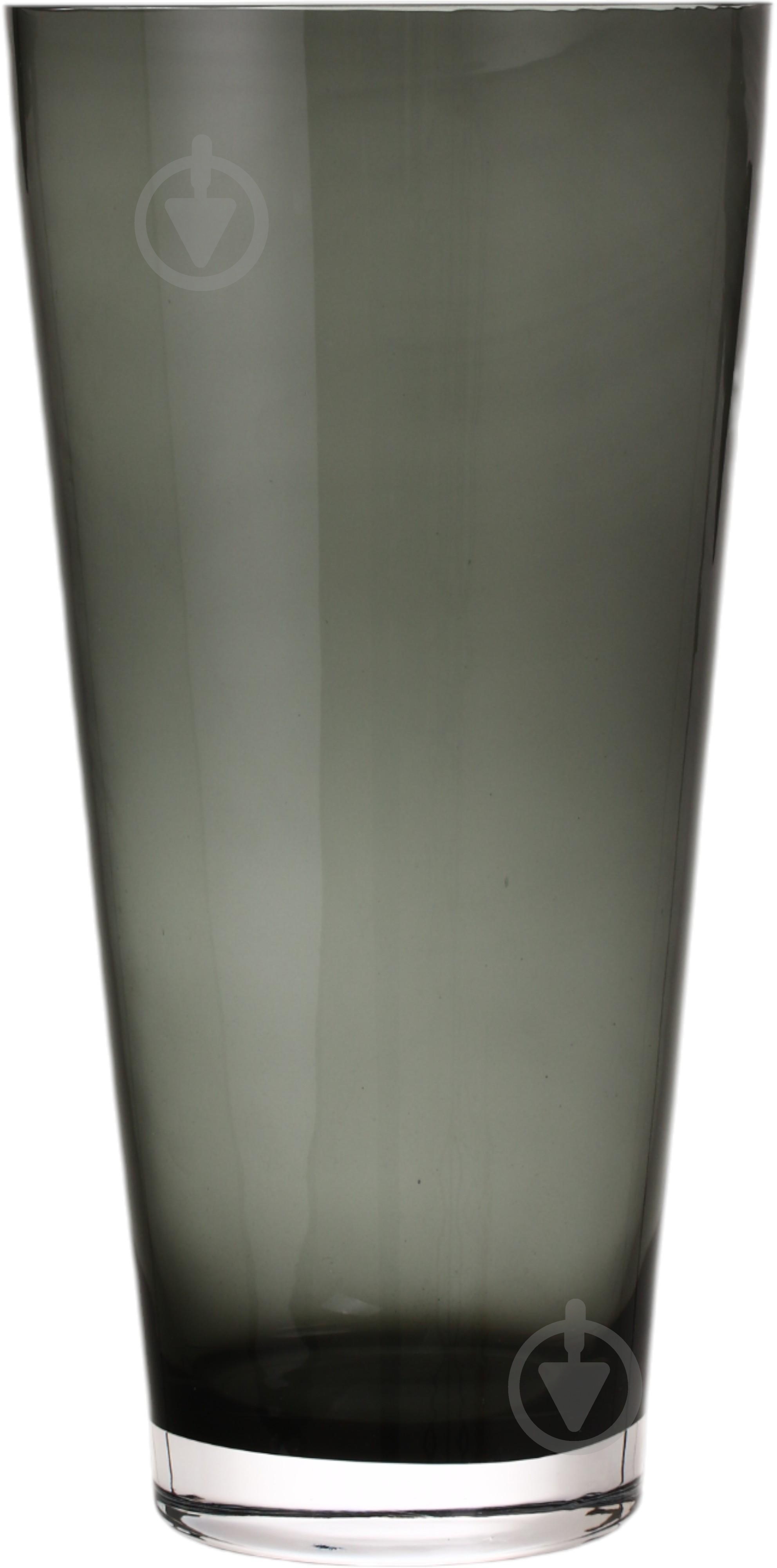Ваза скляна Wrzesniak Glassworks Sofi 35 см сірий 17-1444 - фото 3