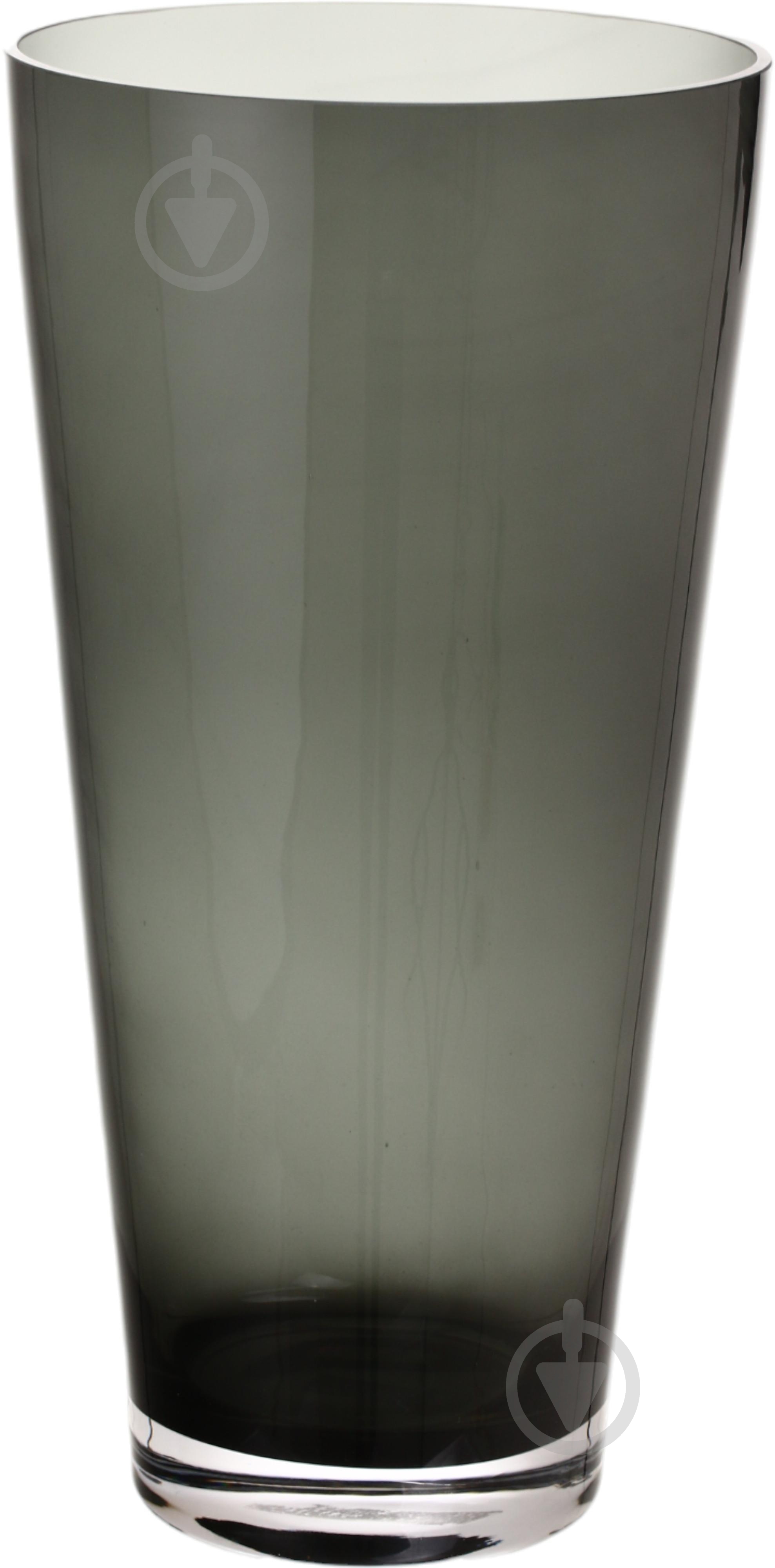 Ваза скляна Wrzesniak Glassworks Sofi 35 см сірий 17-1444 - фото 1