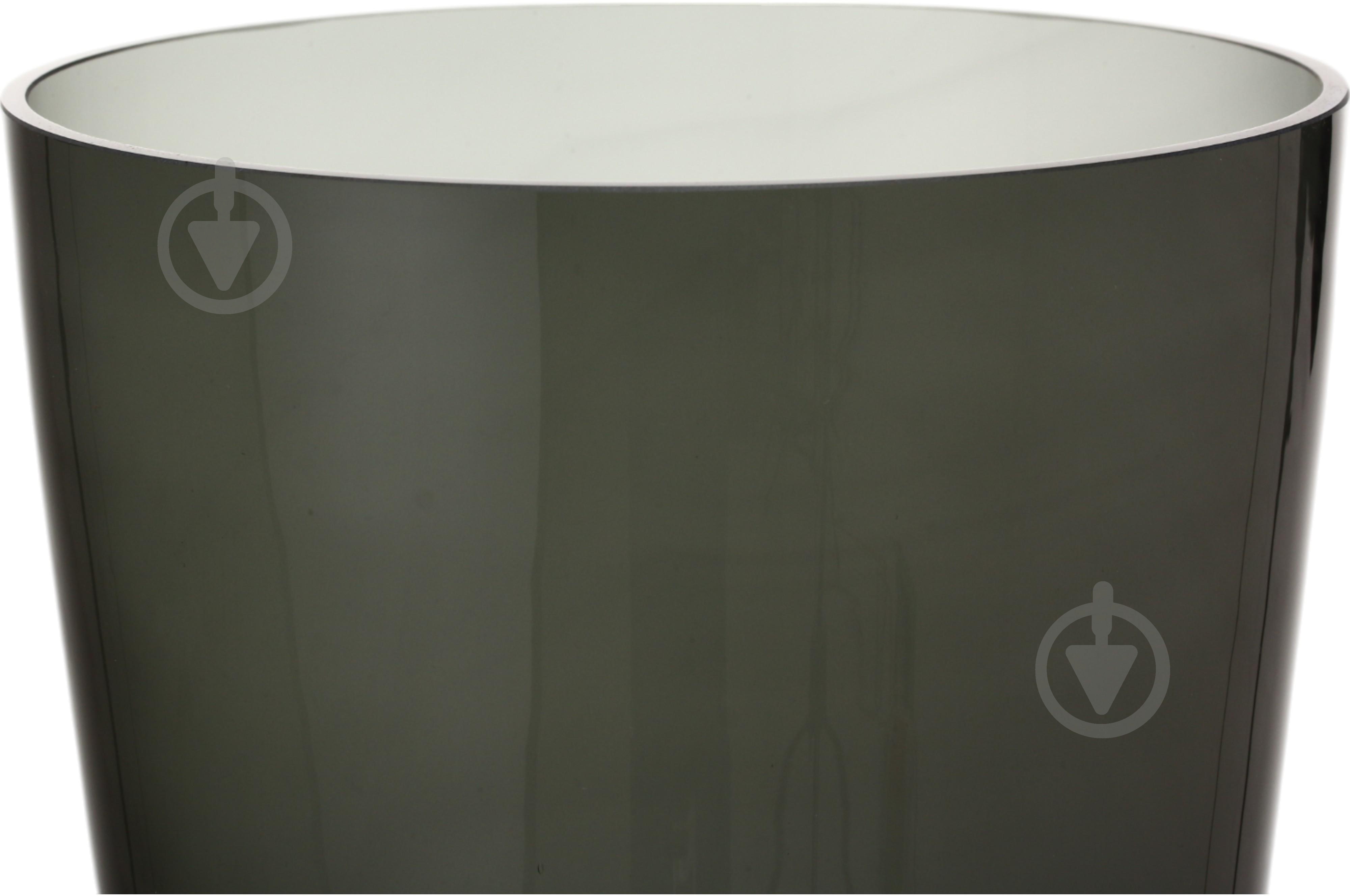 Ваза скляна Wrzesniak Glassworks Sofi 35 см сірий 17-1444 - фото 4