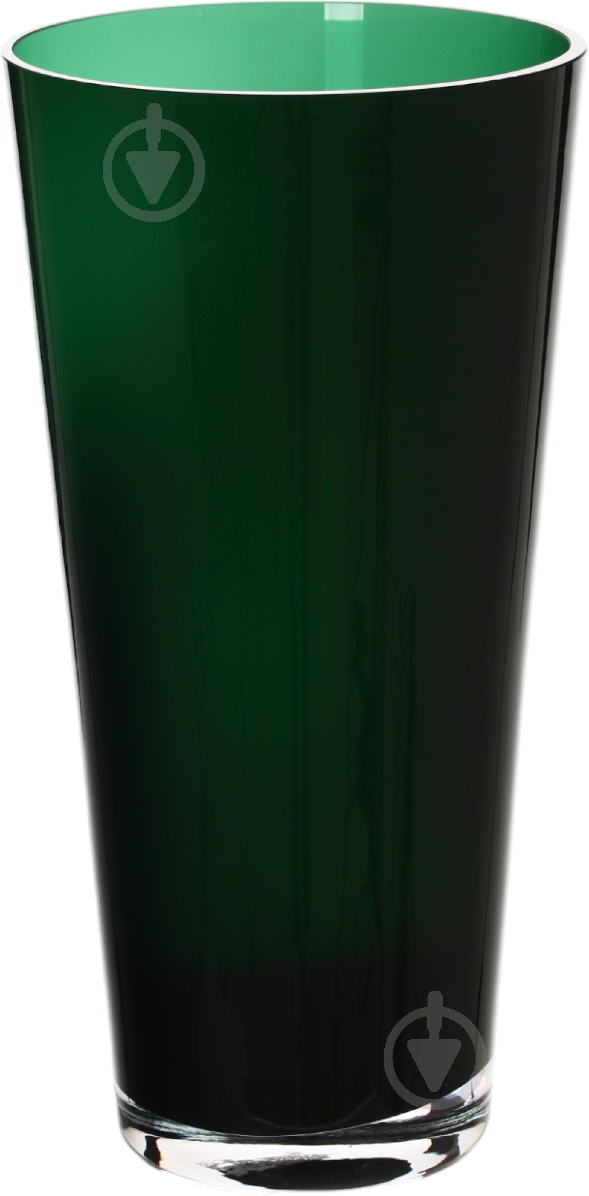 Ваза скляна Wrzesniak Glassworks Sofi 35 см зелений 17-1444 - фото 1