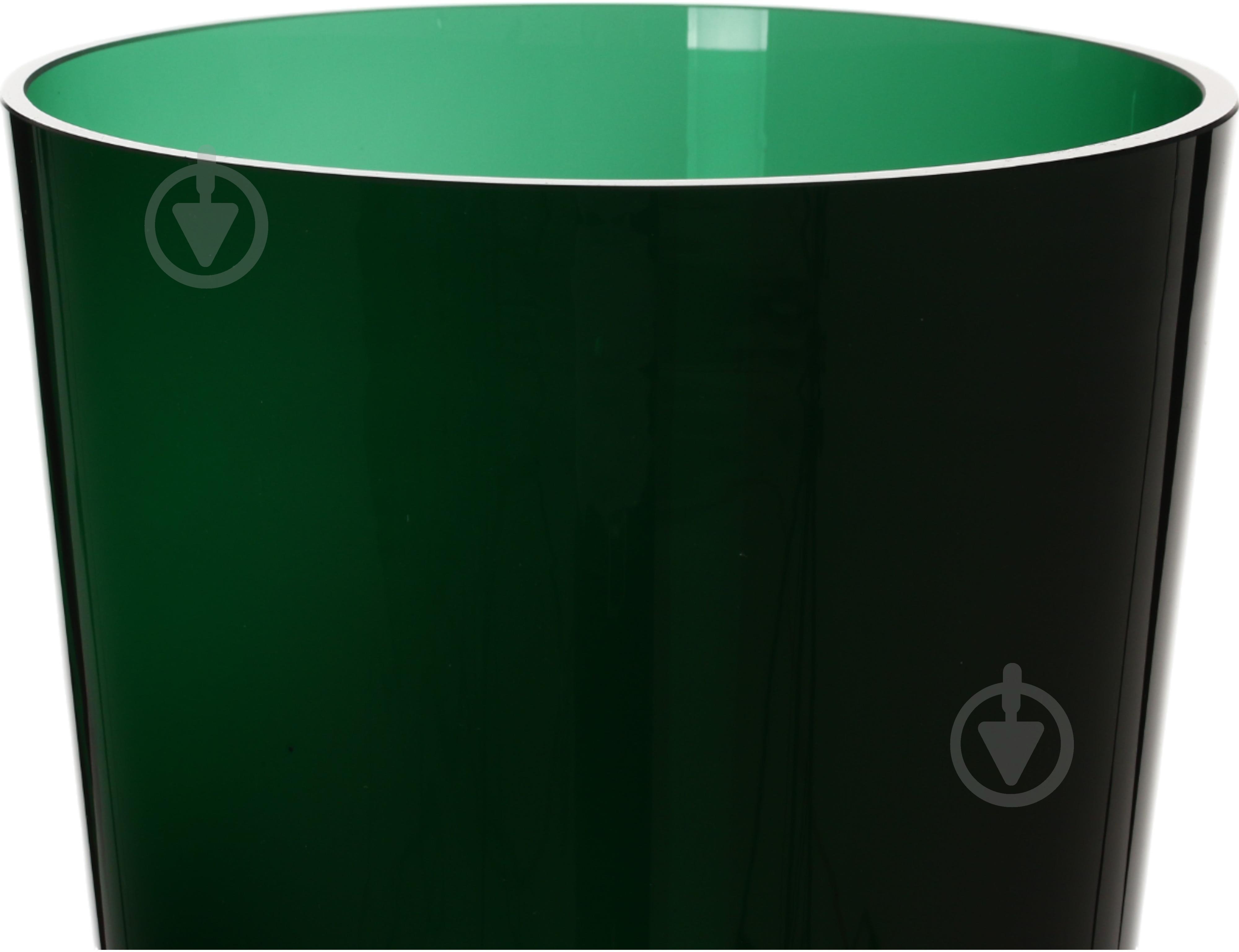 Ваза скляна Wrzesniak Glassworks Sofi 35 см зелений 17-1444 - фото 4