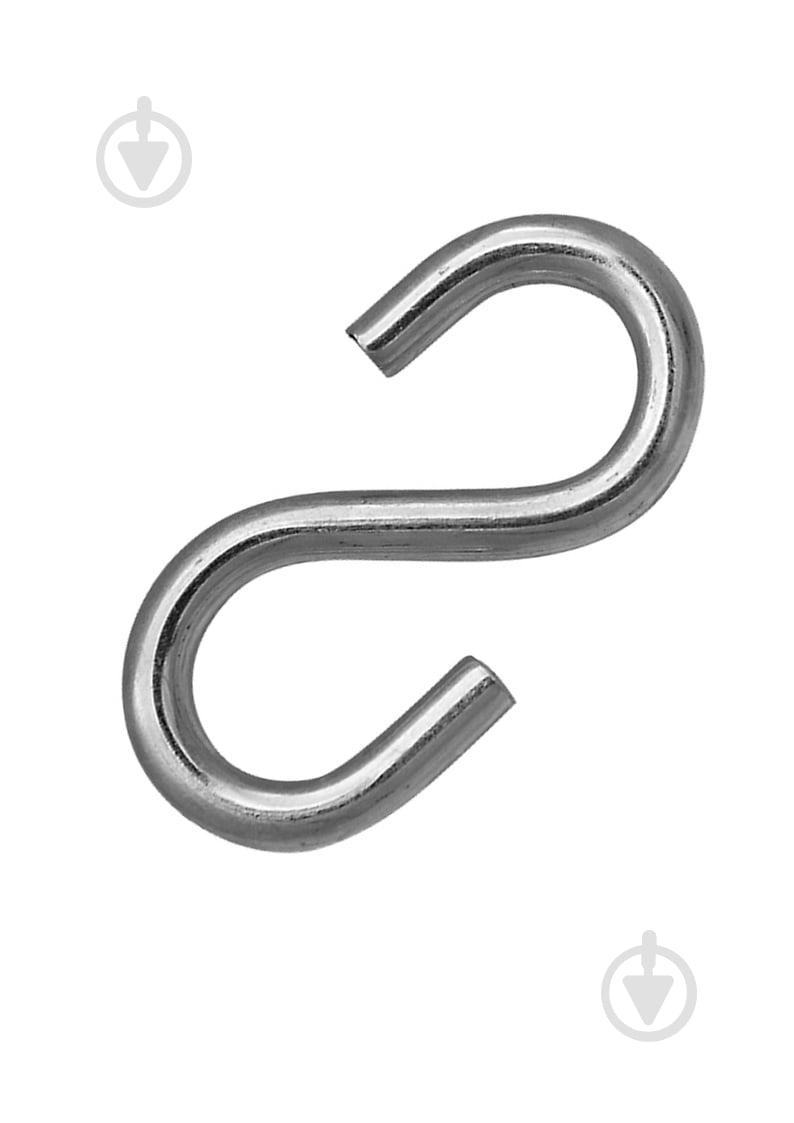 Крюк S-образный 6 мм 6 мм нержавеющая сталь 1 шт. - фото 1