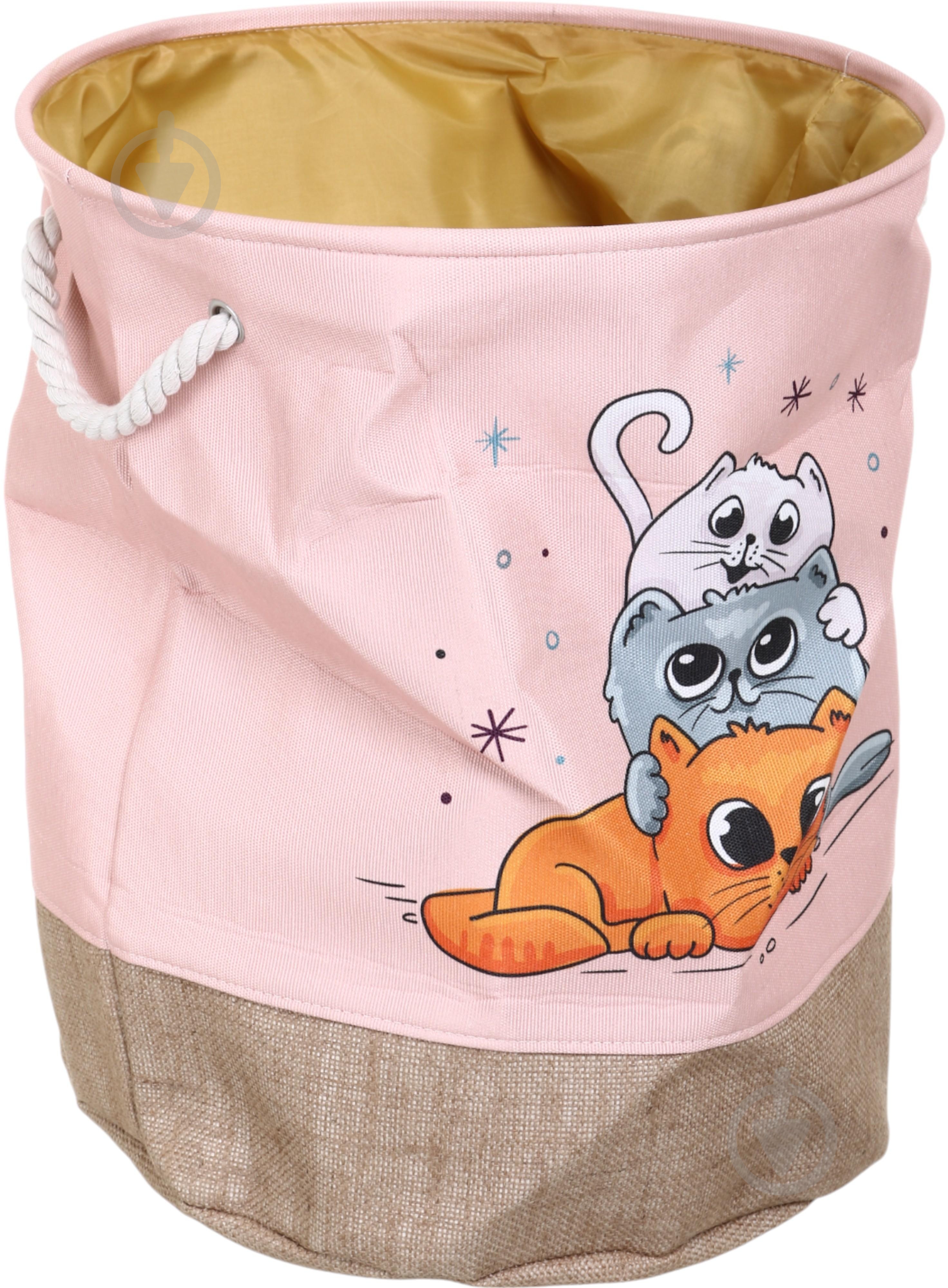 Кошик для іграшок HW Котики 40х40х50 см NULL - фото 2