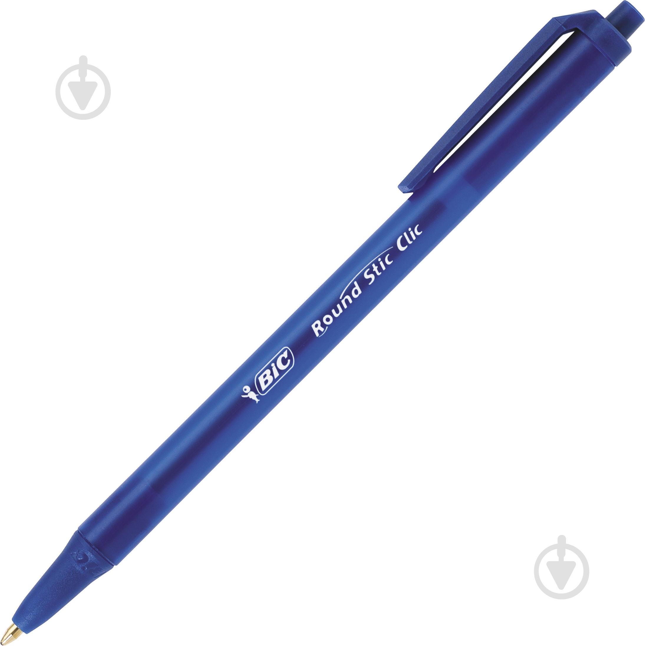 Ручка кулькова BIC Round Stic Clic синя - фото 1
