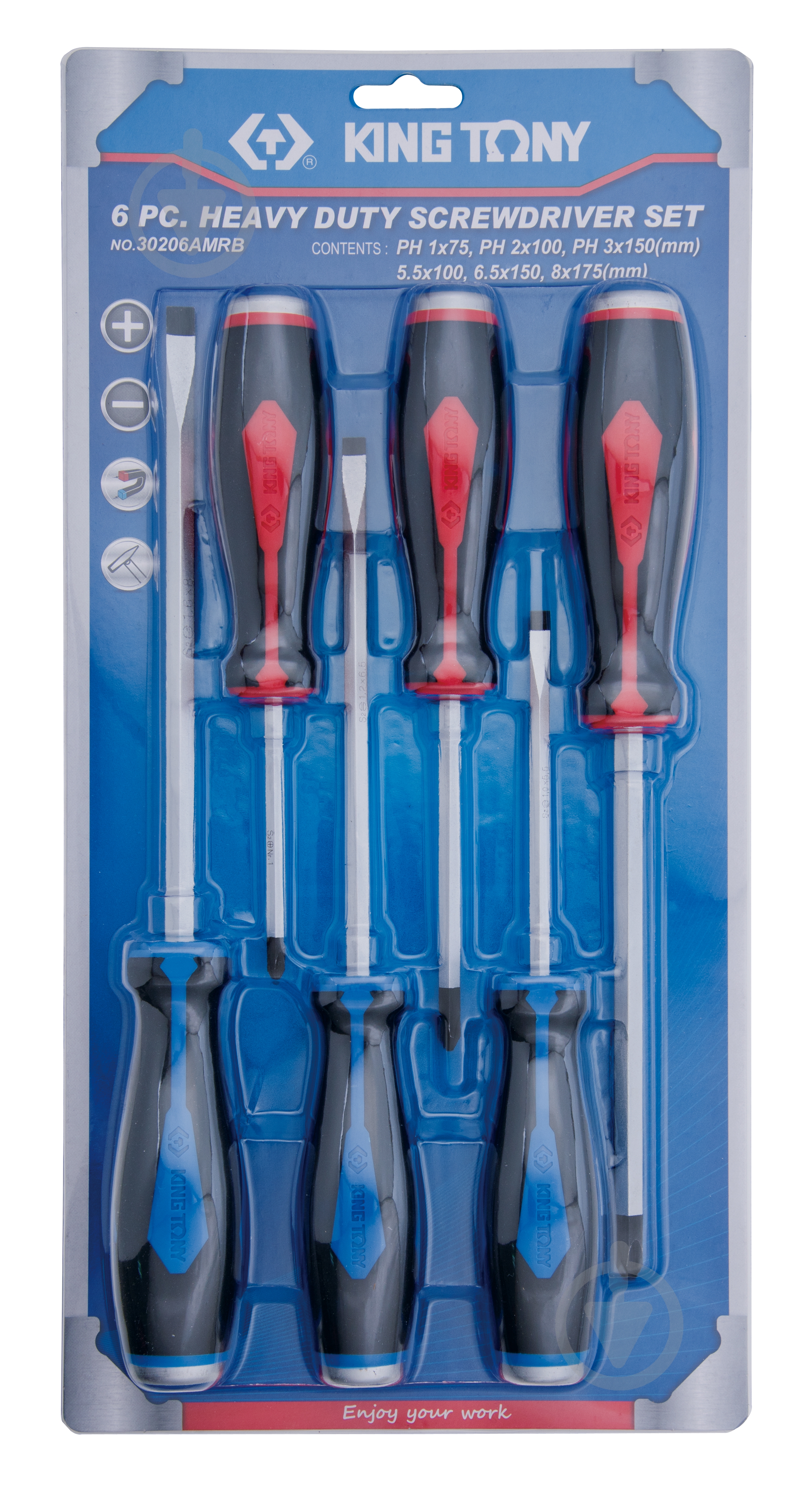Набор отверток KING TONY 30206AMRB - фото 1 Набор отверток KING TONY 30206AMRB - фото 1