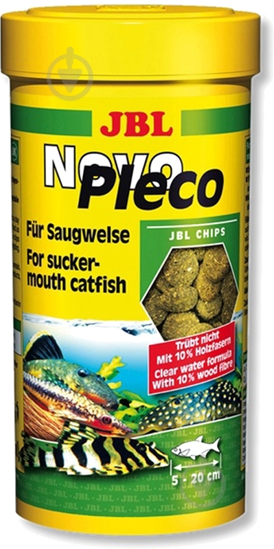 Корм JBL® Novo Pleco 250 мл 18359 (рыба и рыбные субпродукты) - фото 1