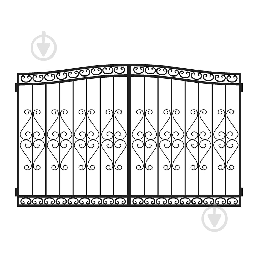 Ворота Артдеко КВ-19 1600х2500 мм (комплект элементов) - фото 1