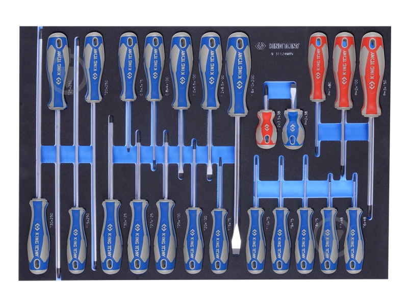 Набор отверток KING TONY 9-31124MRV - фото 1