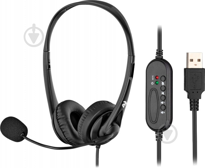 Гарнитура 2E CH11 black (2E-CH11SU) USB - фото 1 Гарнитура 2E CH11 black (2E-CH11SU) USB - фото 1