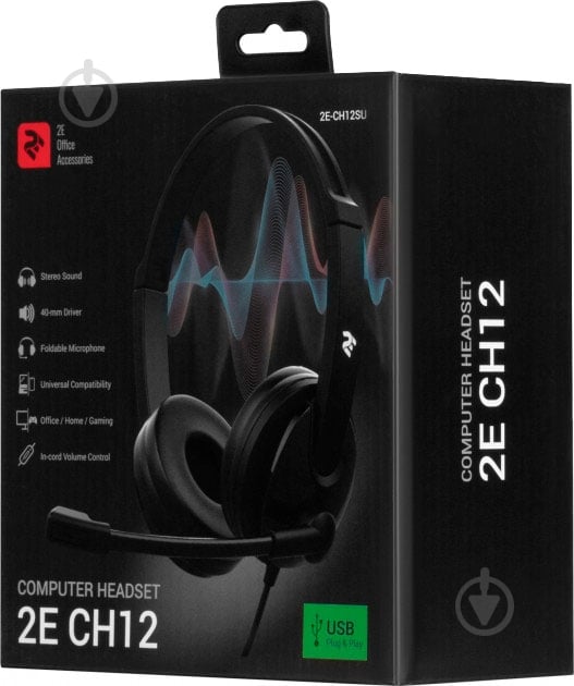 Гарнитура 2E CH12 black (2E-CH12SJ) 3.5MM/2×3.5MM - фото 7 Гарнитура 2E CH12 black (2E-CH12SJ) 3.5MM/2×3.5MM - фото 7
