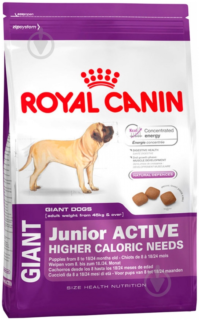 Корм сухий для цуценят для гігантських порід Royal Canin Giant Junior Active 15 кг (домашня птиця) 15 кг - фото 1