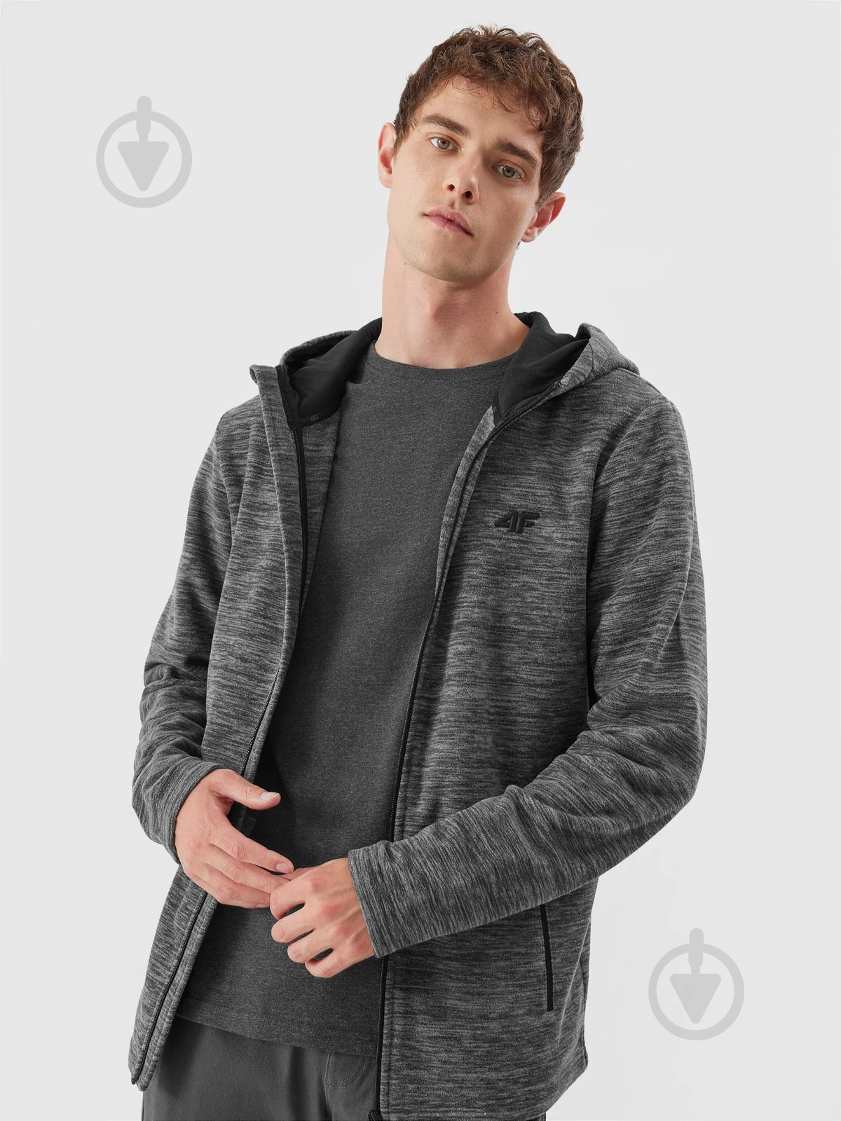 Джемпер 4F 4FAW23TFLEM121-24M р.S серый - фото 2