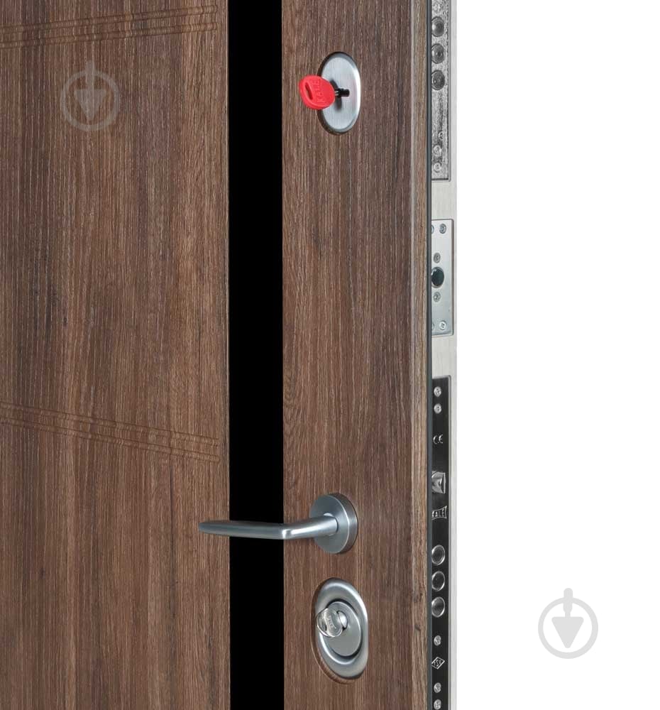 Двері вхідні Булат К-8 мод.520/236 дуб табак / дуб немо лате 2050x850 мм ліві - фото 4