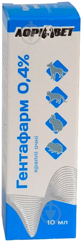Препарат Лорі Гентафарм 0,4% 10 мл - фото 1 Препарат Лорі Гентафарм 0,4% 10 мл - фото 1