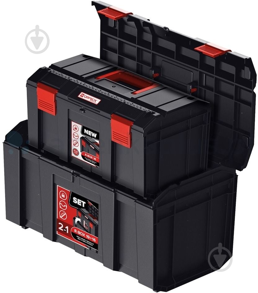 Набір скринь для інструментів QBRICK SYSTEM REGULAR R-BOX SET: 19"+16" Z253990PG003 - фото 1 Набір скринь для інструментів QBRICK SYSTEM REGULAR R-BOX SET: 19"+16" Z253990PG003 - фото 1