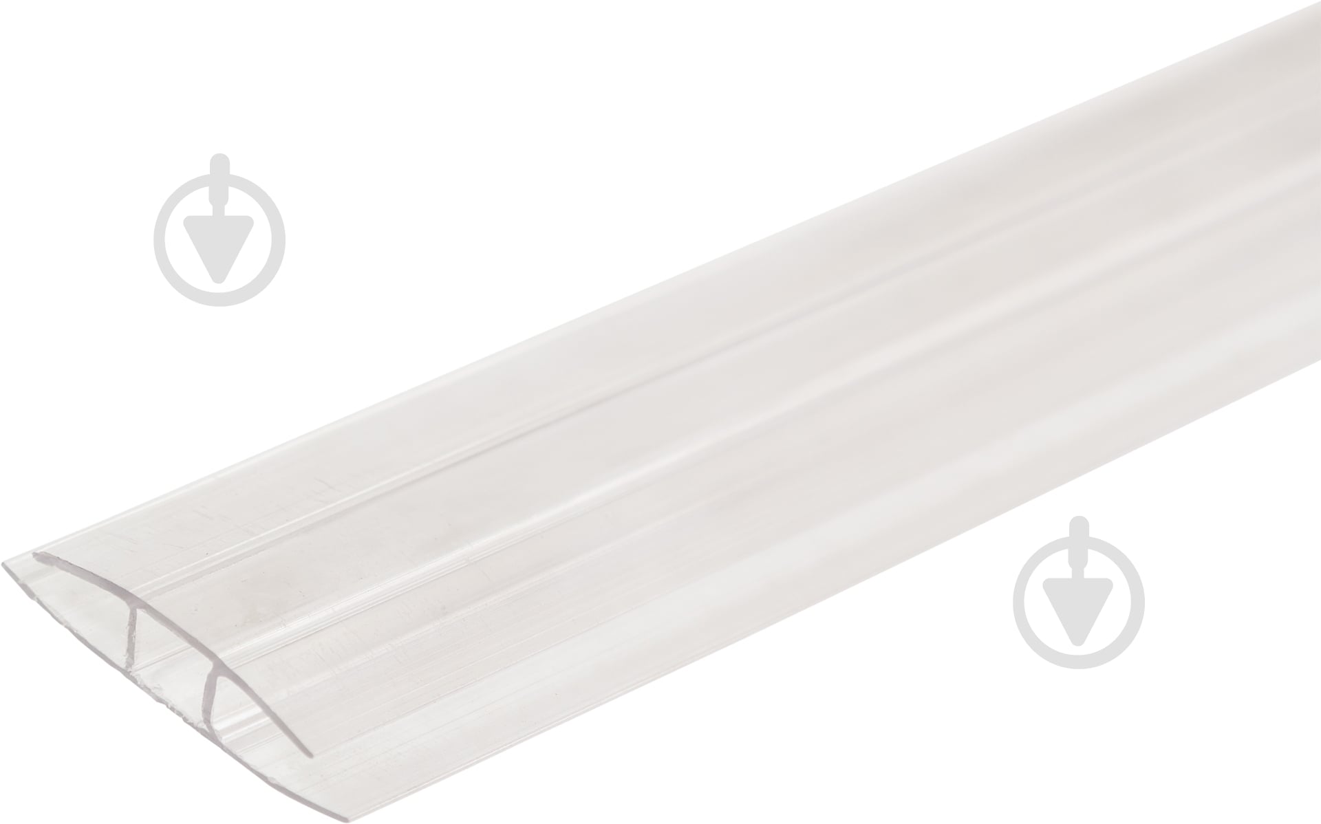 Соединительный Н-профиль 4мм x 3м прозрачный - фото 1