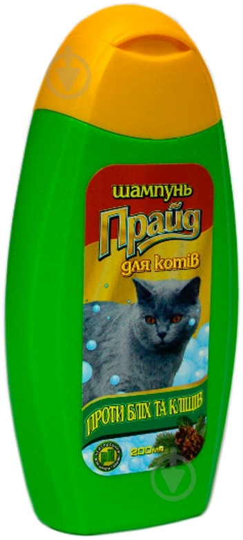 Шампунь Прайд От блох и клещей для кошек 200 мл - фото 1 Шампунь Прайд От блох и клещей для кошек 200 мл - фото 1