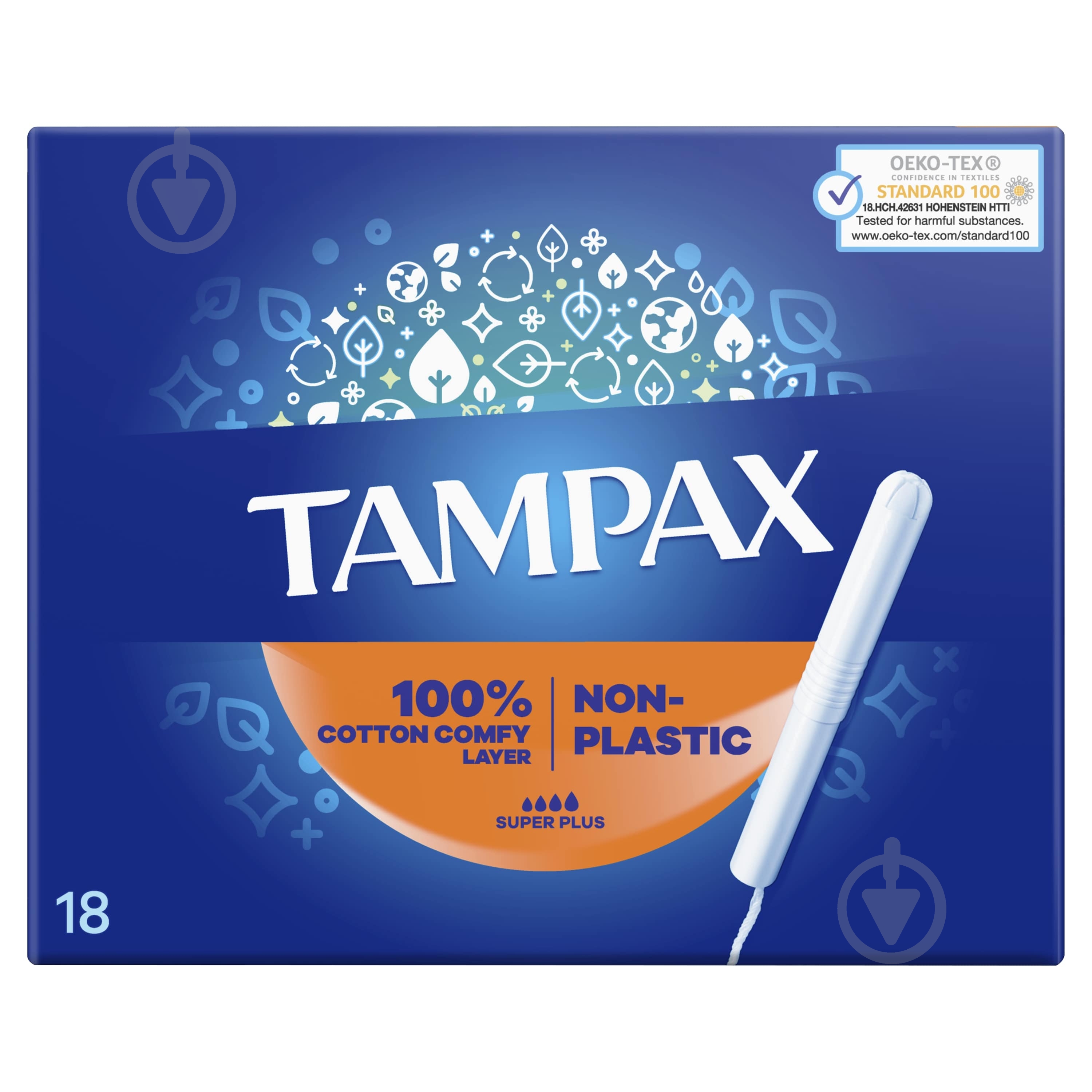 Тампони Tampax Compak Super Plus з аплікатором 18 шт. - фото 2 Тампони Tampax Compak Super Plus з аплікатором 18 шт. - фото 2