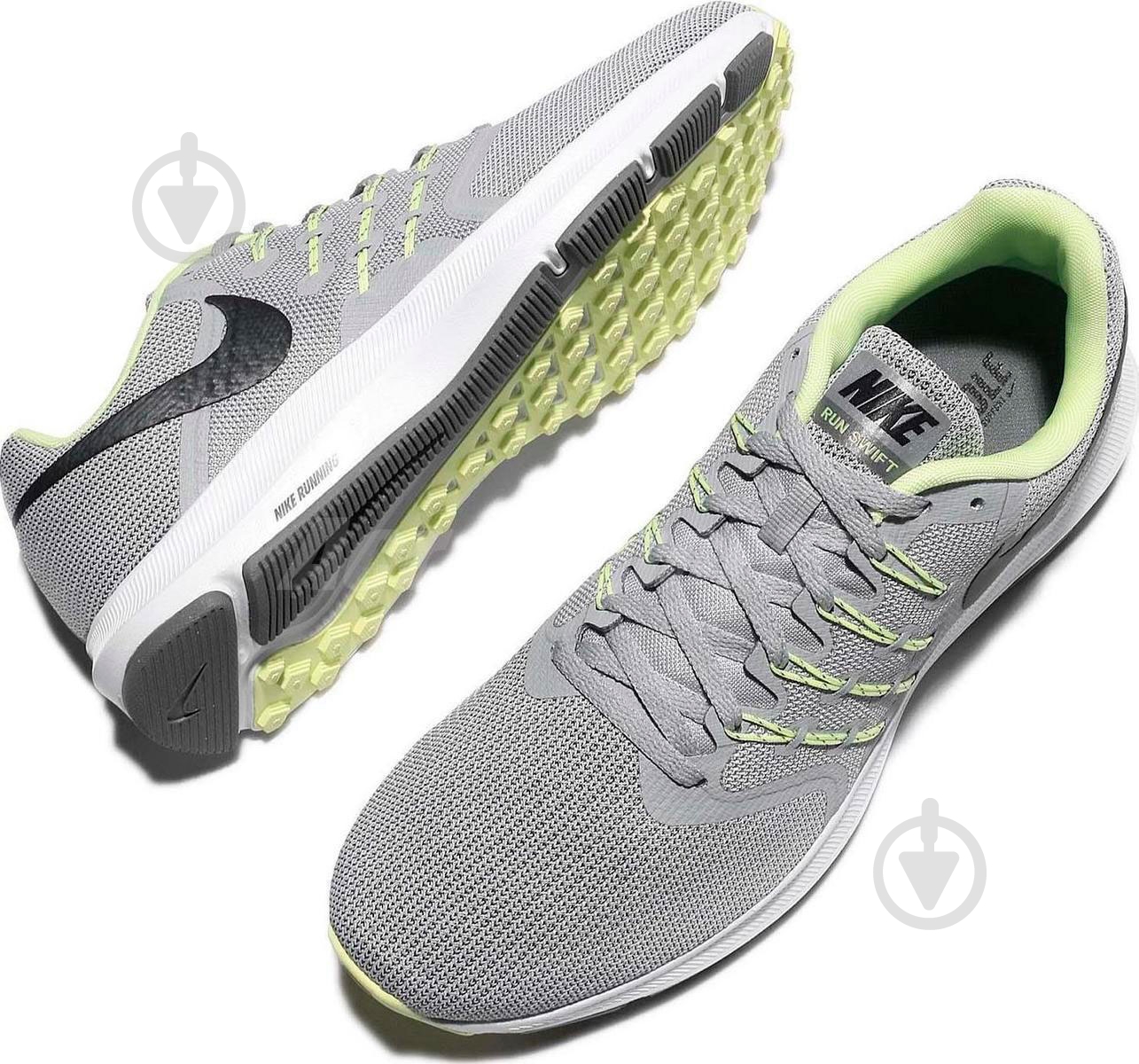 Кросівки чоловічі демісезонні Nike RUN SWIFT 908989-008 р.41 сірі - фото 8
