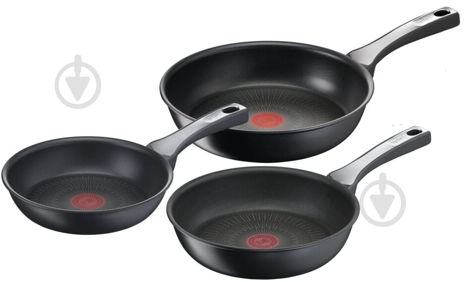 Набір сковорід Tefal Unlimited On 3 предмета G2599102 - фото 1