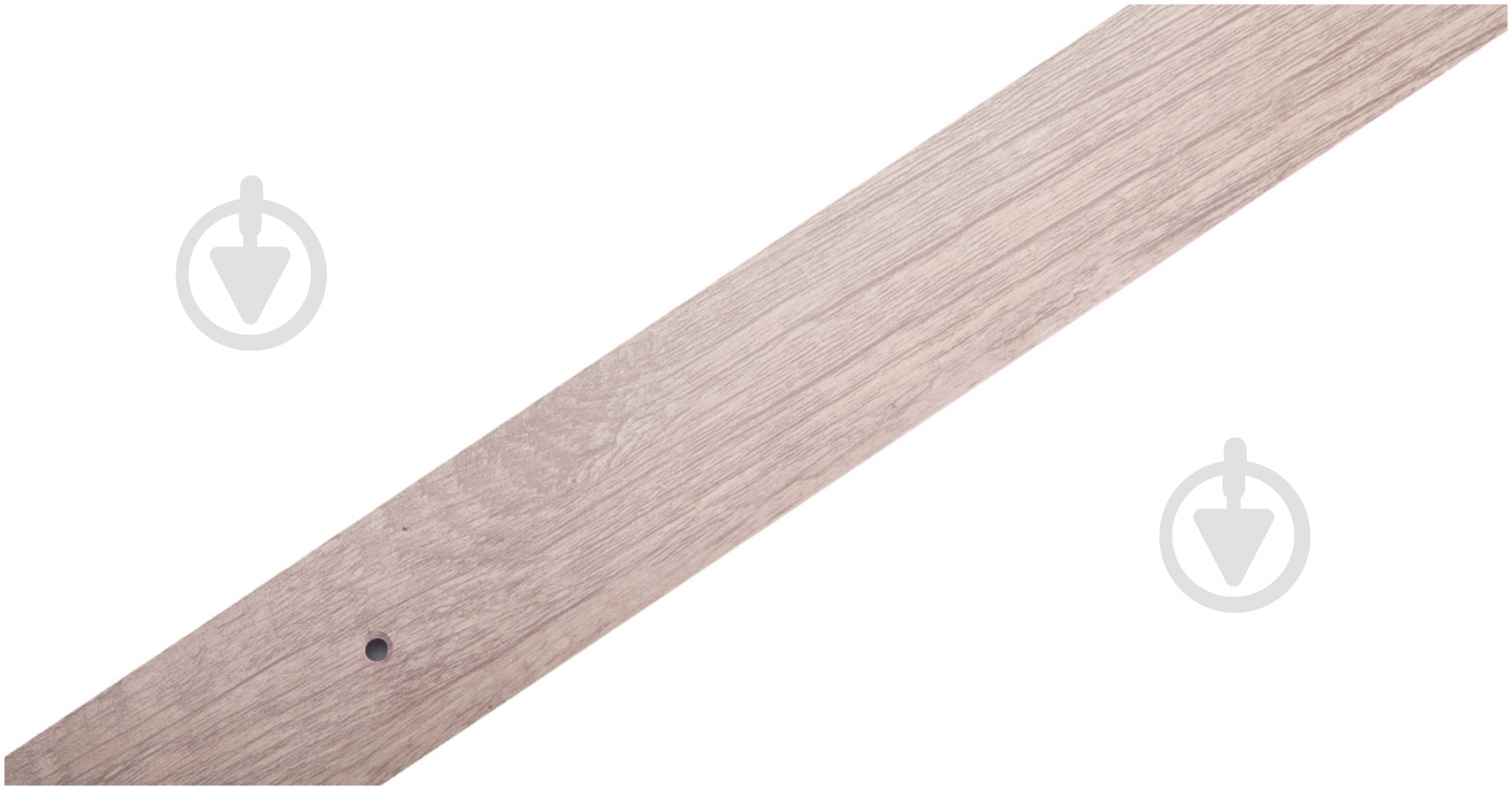 Поріжок алюмінієвий рифлений Лугалпроф 3х40х1800 мм дуб попелястий - фото 2