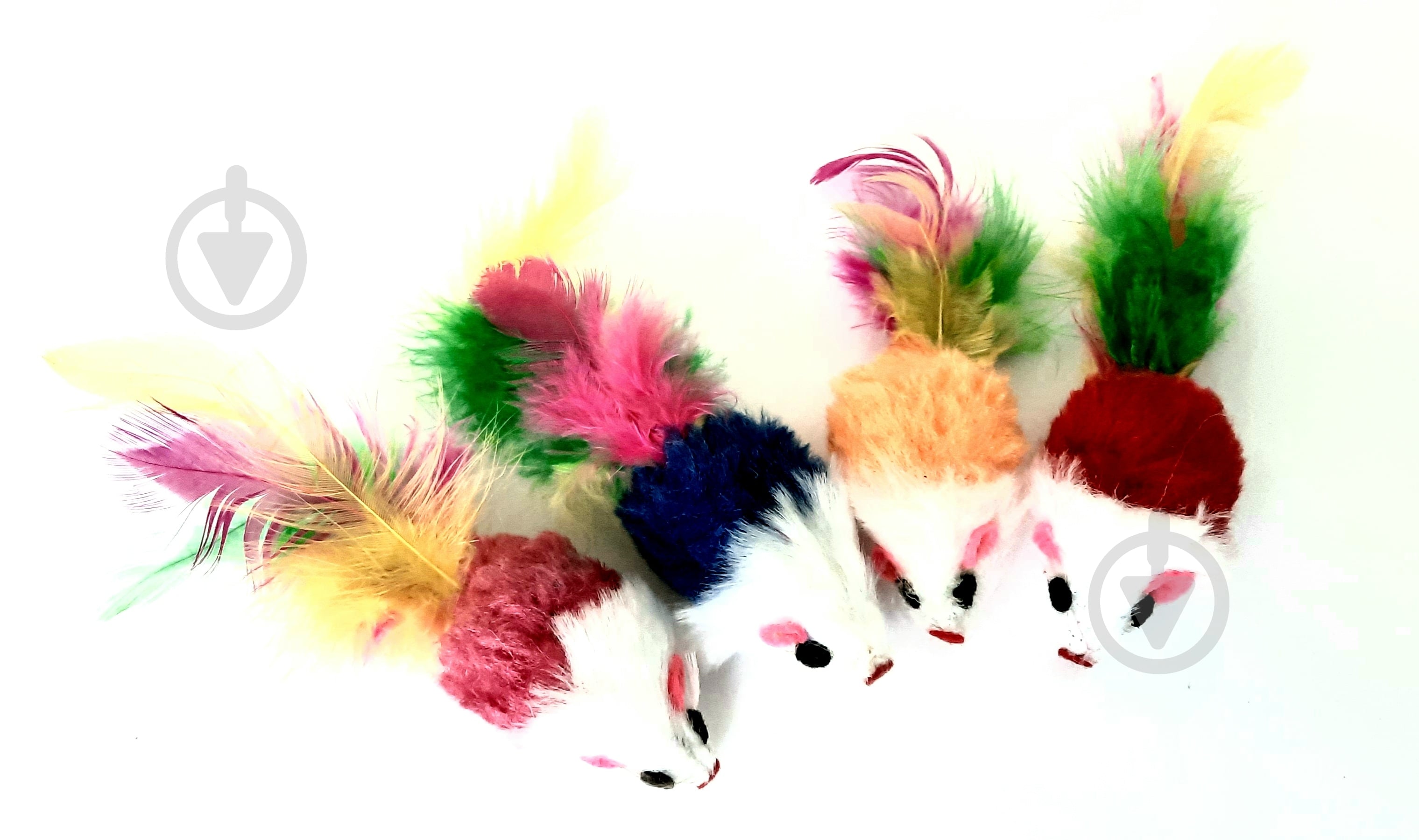 Іграшка для котів Lilli Pet Мишка Mix 4 шт. в асортименті (20-7005) - фото 1 Іграшка для котів Lilli Pet Мишка Mix 4 шт. в асортименті (20-7005) - фото 1