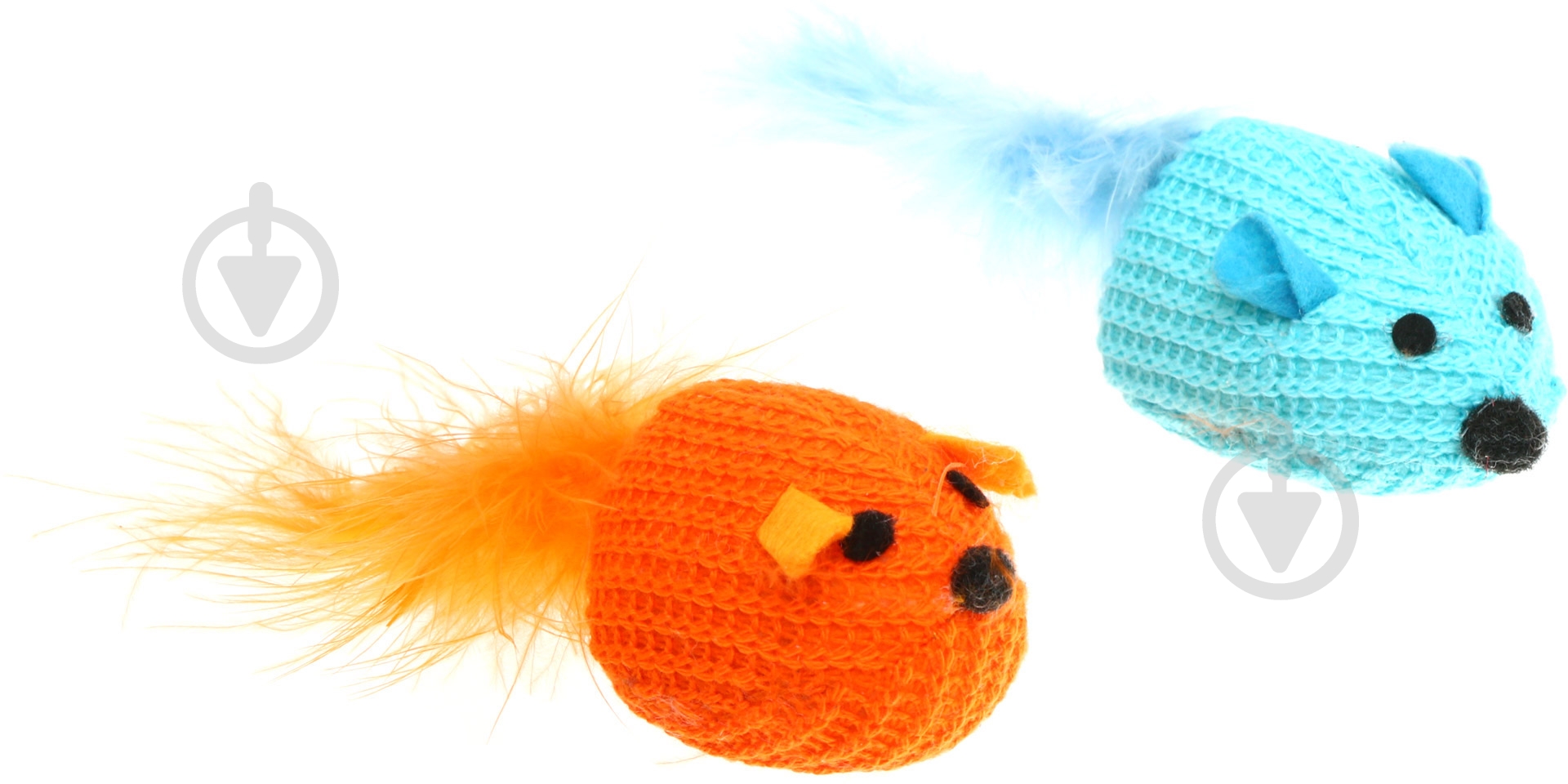 Игрушка для котов Lilli Pet Мышка 6 см 2 шт. разноцветный (20-7009) - фото 1 Игрушка для котов Lilli Pet Мышка 6 см 2 шт. разноцветный (20-7009) - фото 1