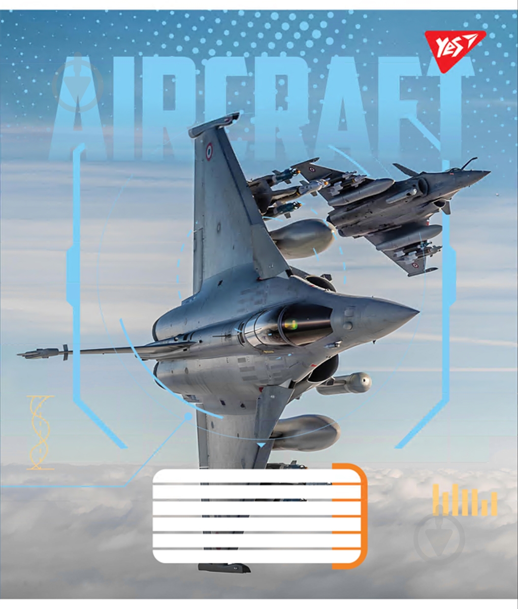 Зошит шкільний Aircraft 18 аркушів лінія YES - фото 4