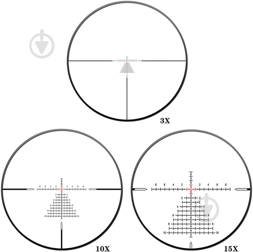 Приціл оптичний Discovery ED-LHT GEN2 3-15x50 SFIR FFP-Z MRAD (30 мм, підсвічування). Для .22-.50BMG - фото 9 Приціл оптичний Discovery ED-LHT GEN2 3-15x50 SFIR FFP-Z MRAD (30 мм, підсвічування). Для .22-.50BMG - фото 9