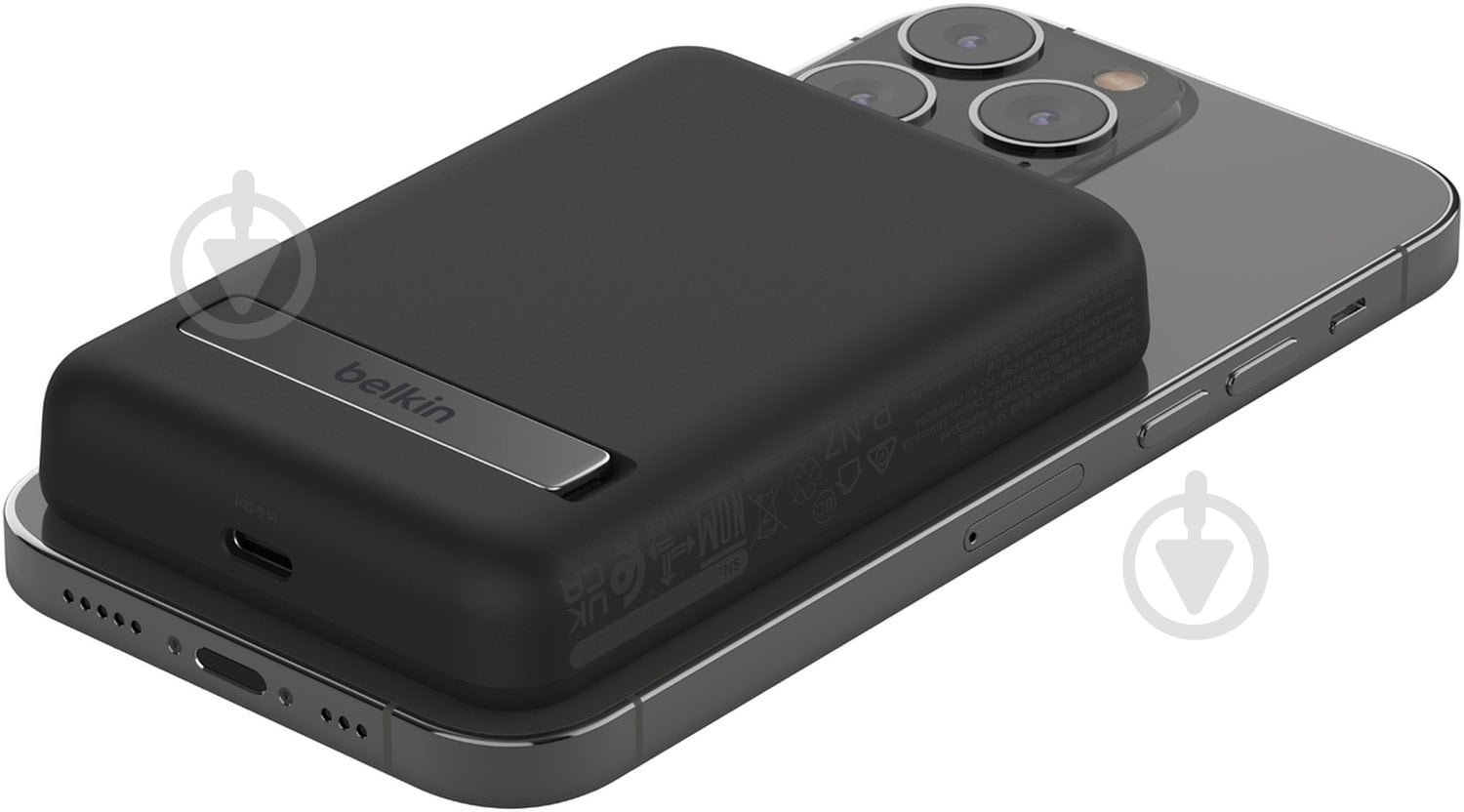 Повербанк Belkin MagSafe Wireless 5000 mAh black (BPD004BTBK) - фото 5
