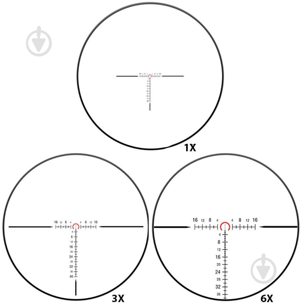 Прицел оптический Discovery ED-AR 1-6x24 IR FFP (30 мм, подсветка). Для .22-.50BMG - фото 8 Прицел оптический Discovery ED-AR 1-6x24 IR FFP (30 мм, подсветка). Для .22-.50BMG - фото 8