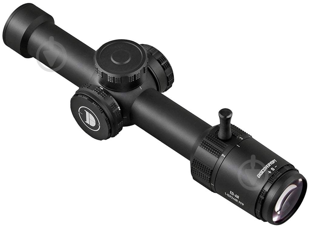 Прицел оптический Discovery ED-AR 1-6x24 IR FFP (30 мм, подсветка). Для .22-.50BMG - фото 2 Прицел оптический Discovery ED-AR 1-6x24 IR FFP (30 мм, подсветка). Для .22-.50BMG - фото 2