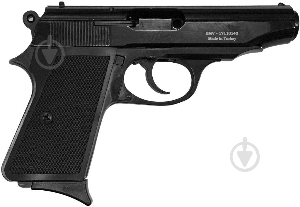 Пистолет сигнальный Ekol Voltran Majarov Black (Walther PPK) - фото 1