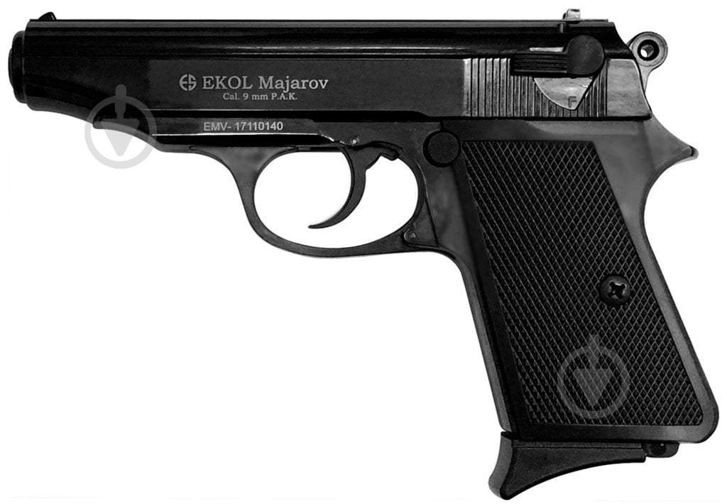 Пистолет сигнальный Ekol Voltran Majarov Black (Walther PPK) - фото 2