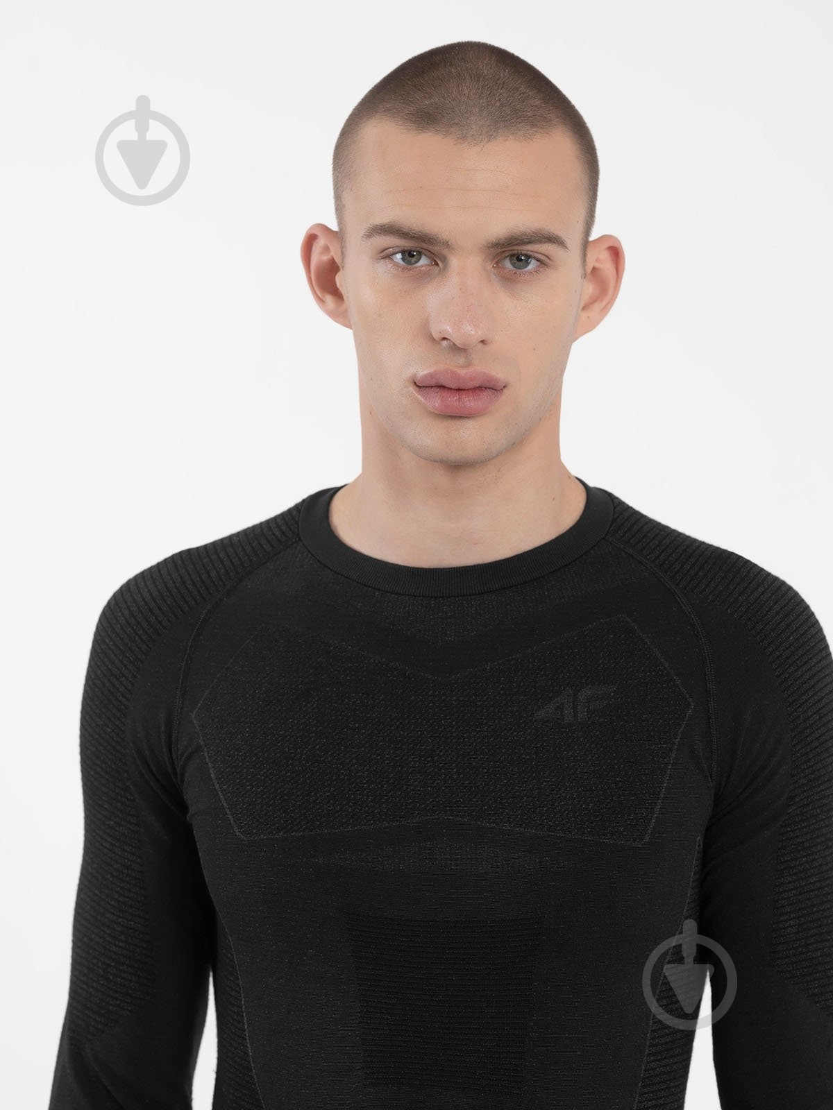 Термофутболка SEAMLESS UNDERWEAR M107 4FAW23USEAM107-20S р.S-M чорний - фото 2