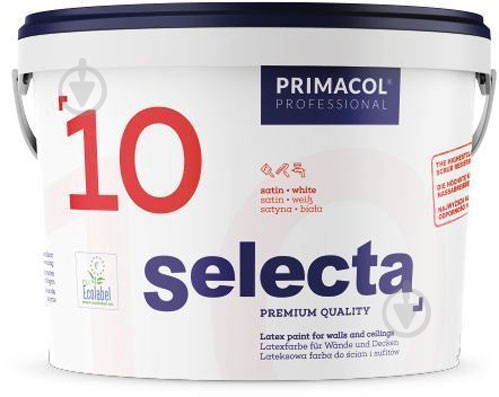 Краска интерьерная латексная Primacol Professional SELECTA 10 полуглянец H072 1 л - фото 2 Краска интерьерная латексная Primacol Professional SELECTA 10 полуглянец H072 1 л - фото 2