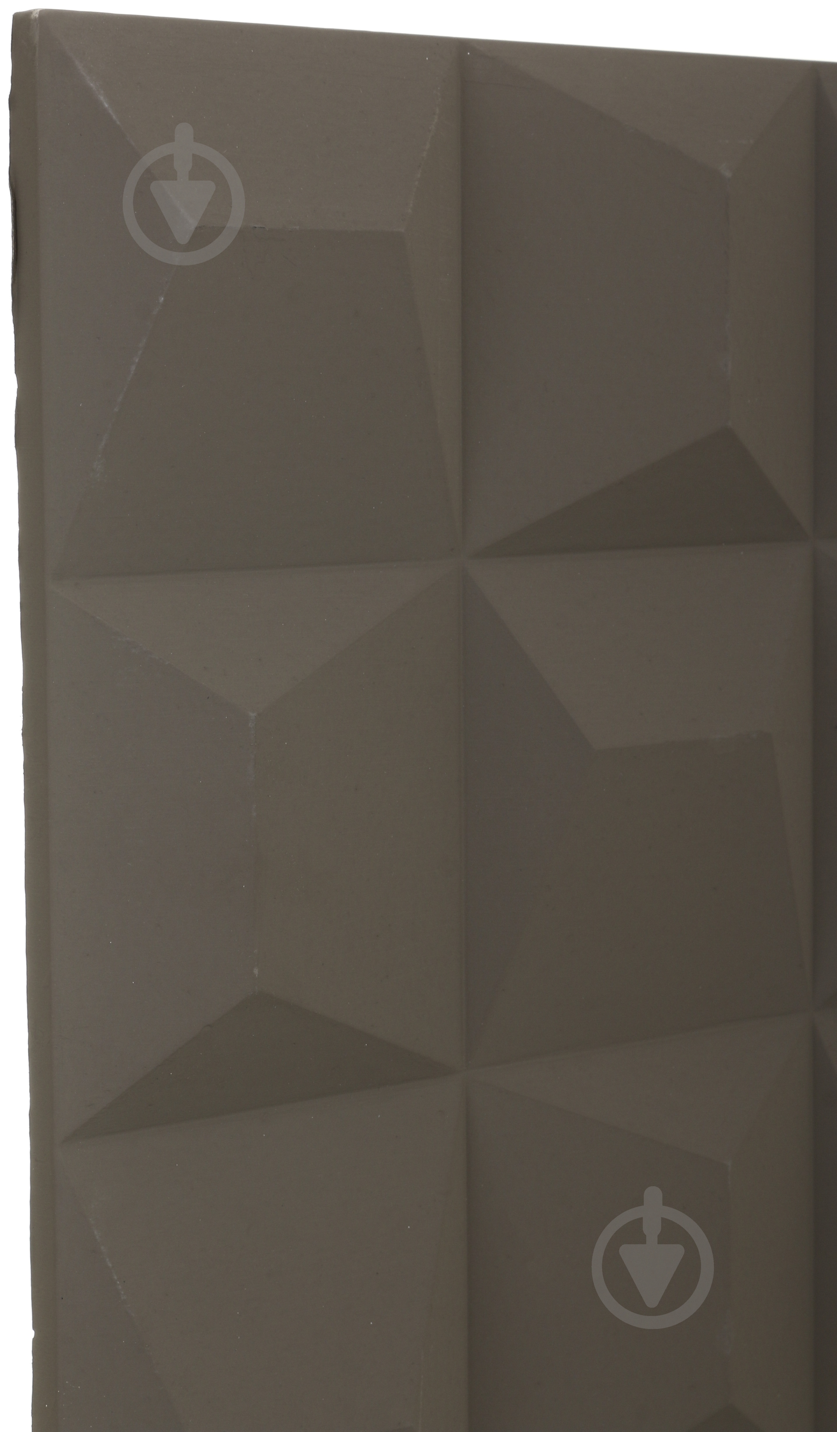 3D-панель с ПВХ Квадраты 600x1200x25 мм коричневый - фото 3