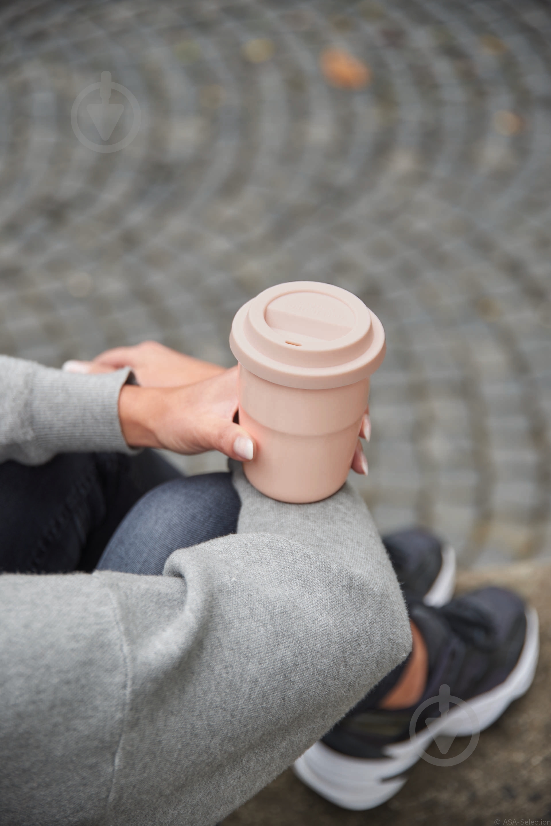 Чашка с крышкой ASA Cup & Go 350 мл кремовая 34711024 - фото 4