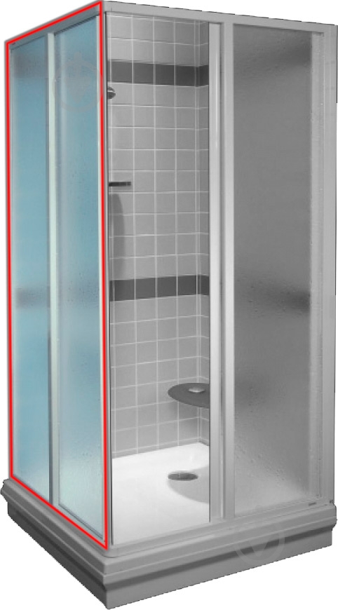 Стінка душова Ravak SRV2-90 S GRAPE - фото 1