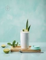 Чашка ASA Cup & Go 350 мл белая с голубой крышкой 34710024 - фото 2