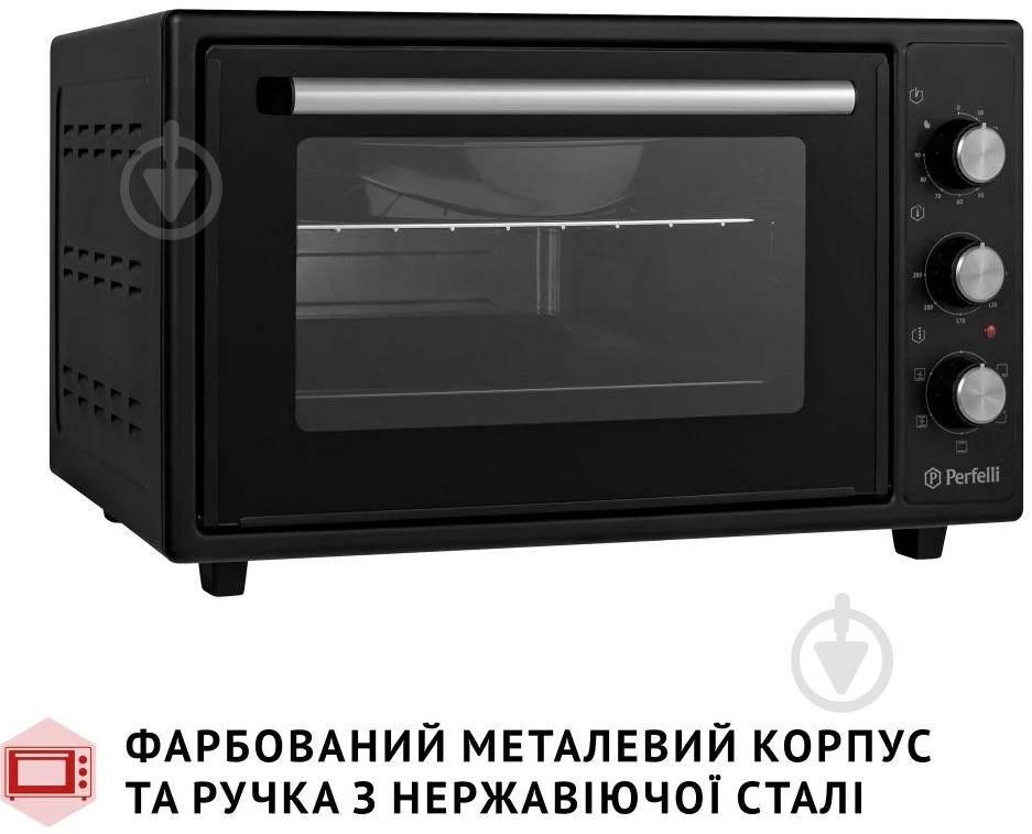 Электрическая печь Perfelli TRIMO 37 BLACK - фото 7