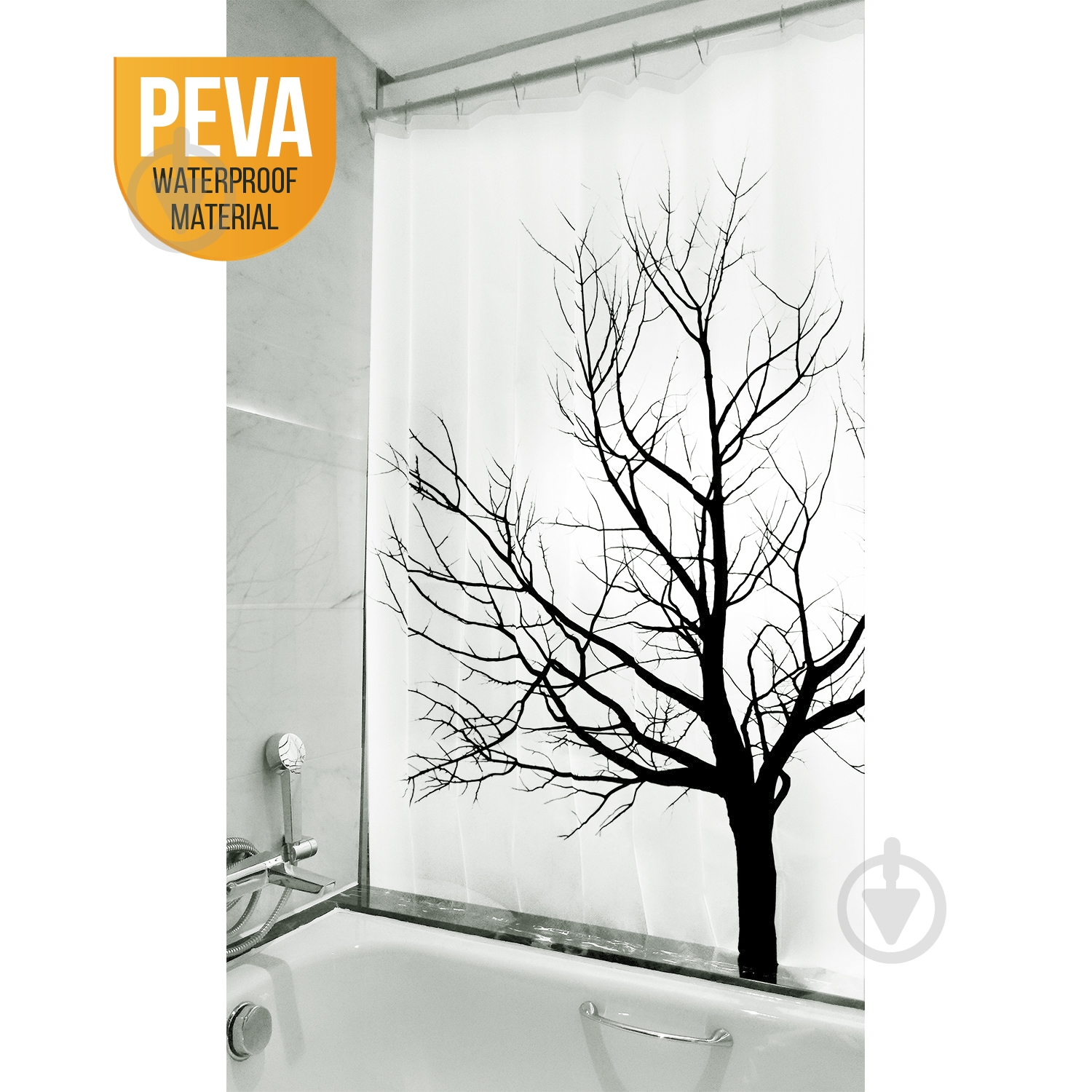 Шторка для ванны Tatkraft Tree - фото 3 Шторка для ванны Tatkraft Tree - фото 3