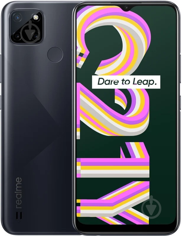 Смартфон realme C21Y NFC 4/64GB black (RMX3261) - фото 1 Смартфон realme C21Y NFC 4/64GB black (RMX3261) - фото 1